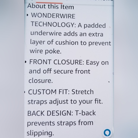 NWOT Glamorise womens front close t-back wonderwire underwire #1246 size 36c - Picture 14 of 15